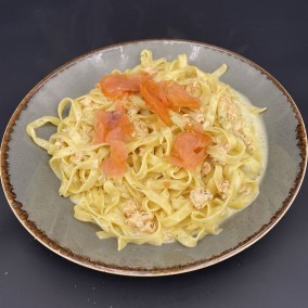 TAGLIATELLES AU DEUX  SAUMON 